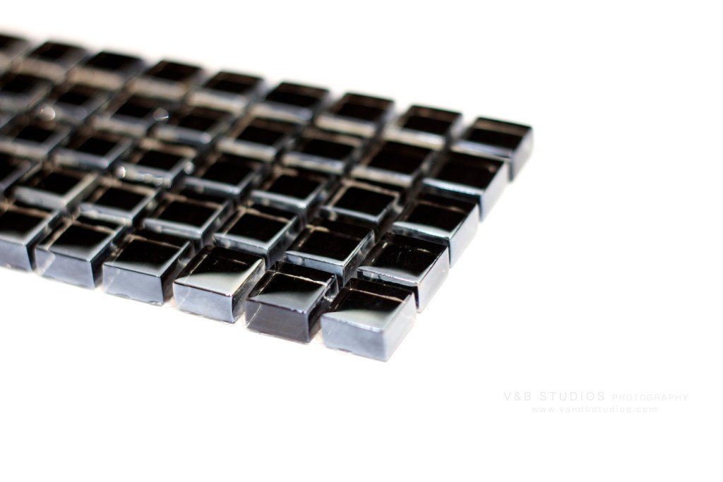 Small Square Glass Mosaic,&nbsp;Black