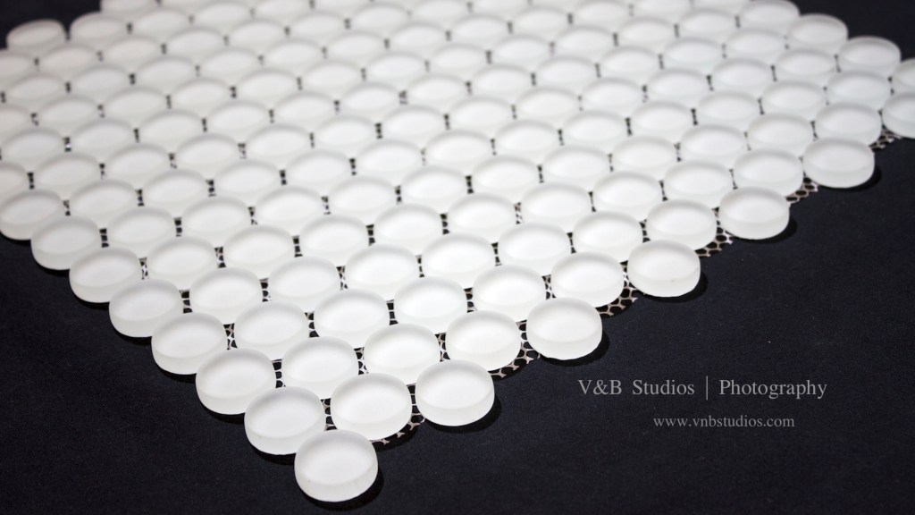 Penny Round Glass Mosaic,&nbsp;White