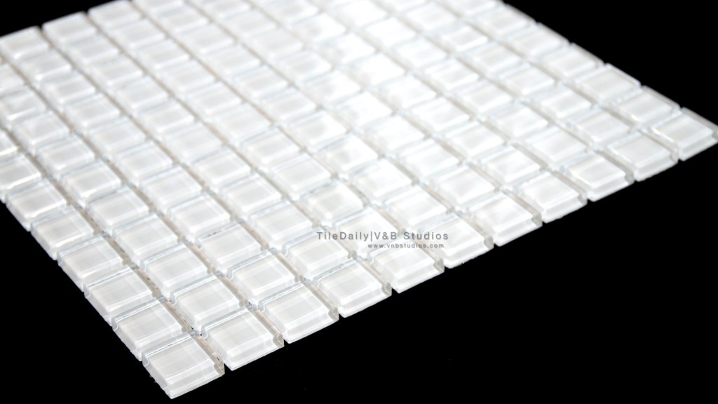 Square Glass Mosaic,&nbsp;White