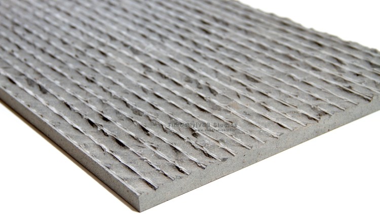 12x24 Chiseled Ripple Basalt Stone Tile at TileDaily