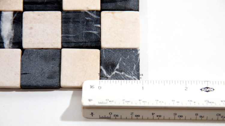 Checkered and Broken Marble Mosaic