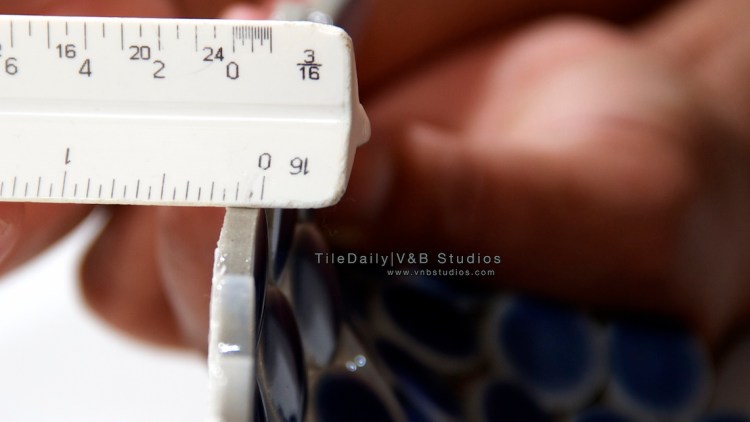 Pale Blue Penny Round Porcelain Mosaic