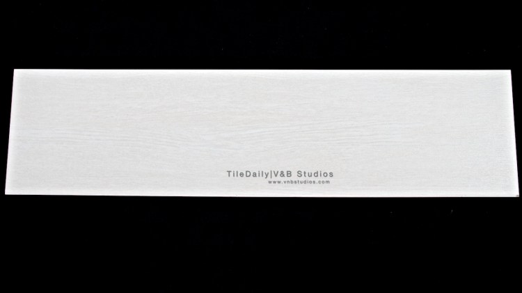 Series III Wood Porcelain Tile, White