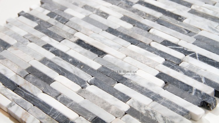 Marble Bullet Mosaic Tile