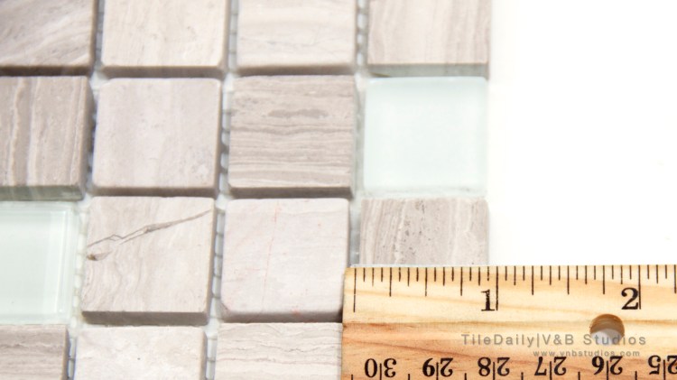 Oak Marble and Glass Mosaic