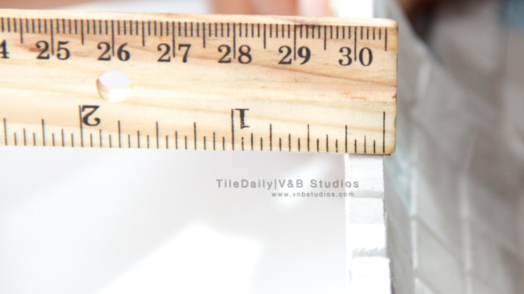 Oak Marble and Glass Small Square Mosaic