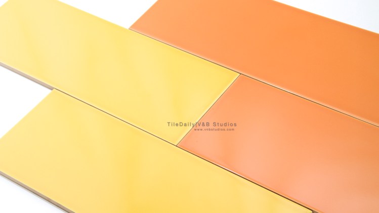 Colori Large Subway Brick, Yellow, Orange