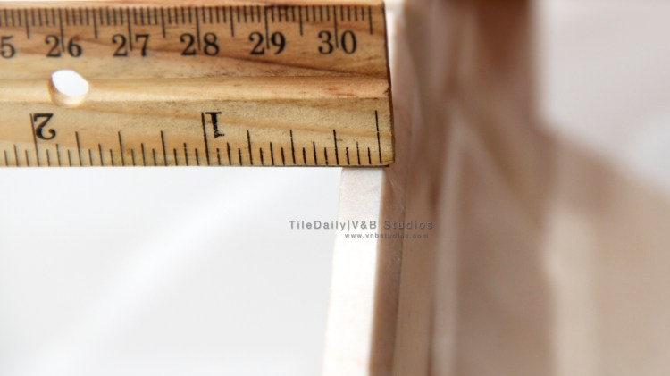 Beveled Marble Brick Mosaic, 2 Colors