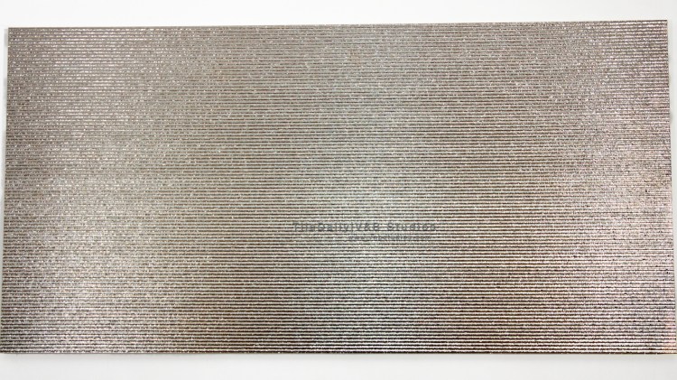 Silver Grooves Metallic Tile