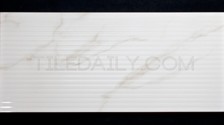 P0069 - Calacatta Grooves Ceramic Tile