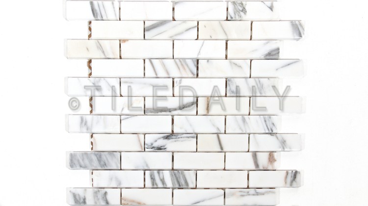 NS0066 - 1x3 Calacatta Gold Brick Mosaic