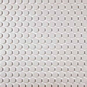 penny round porcelain cc mosaic hudson penny tile