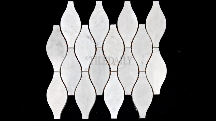 Vase Carrara Marble Mosaic