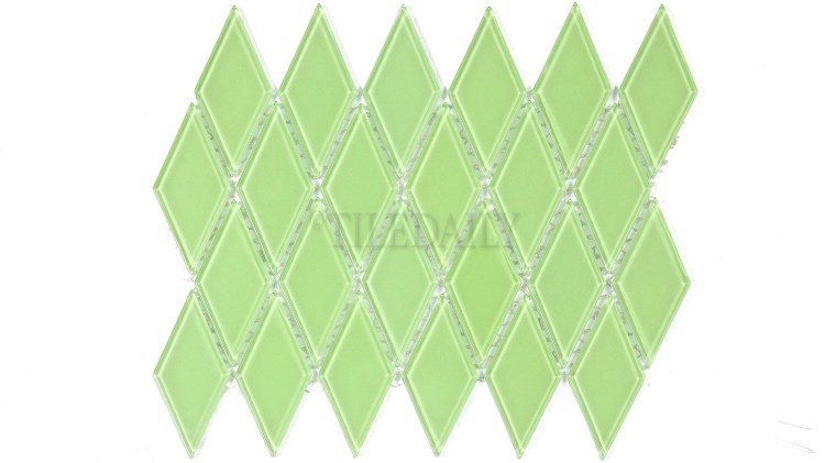 GM0122GN - Diamond Glass Mosaic, Green