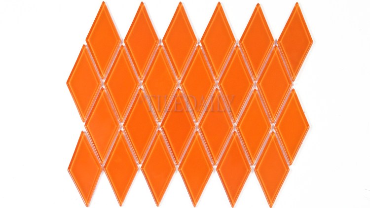 GM0122OE - Diamond Glass Mosaic, Orange