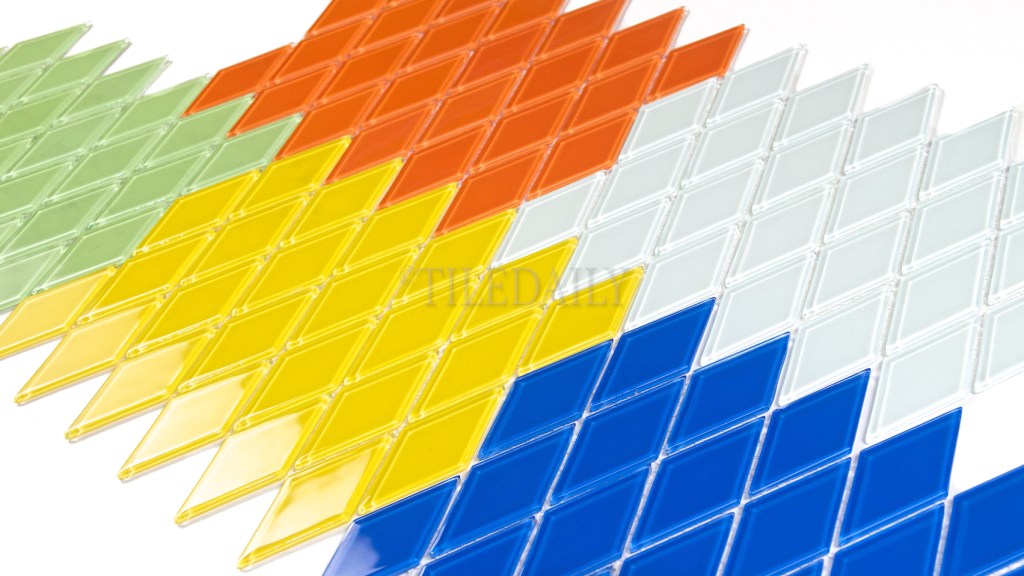 Diamond Glass Mosaic, 5&nbsp;Colors