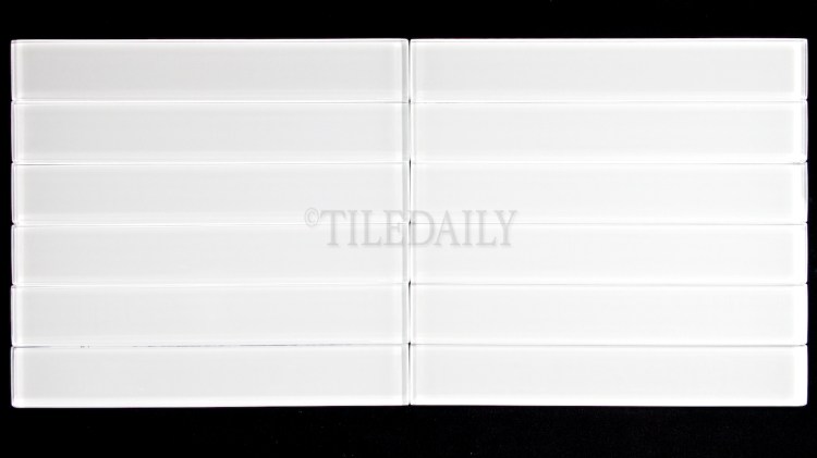 GM0087WE-2 - 2"x 12" Slim Glass Subway Tile, White
