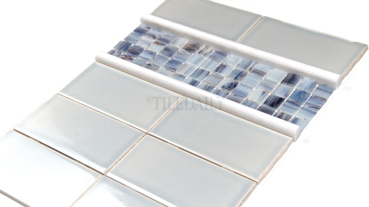 P0034IB - 3x6 Ceramic Subway Tile, Ice Blue