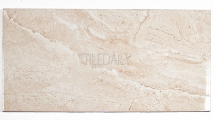 P0085LBG - Marble Series Ceramic Tile, Light Beige 12x24, 18x18