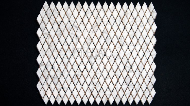 NS0074 - Carrara Mini Diamond Marble Mosaic