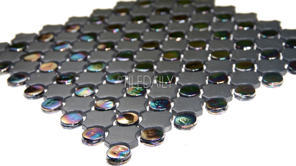 Iridescent Penny Round Mix&nbsp;Mosaic