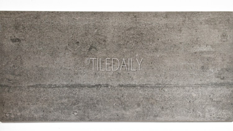 P0084DGY-2 - Series II Rustic Cement Porcelain Tile, Dark Grey