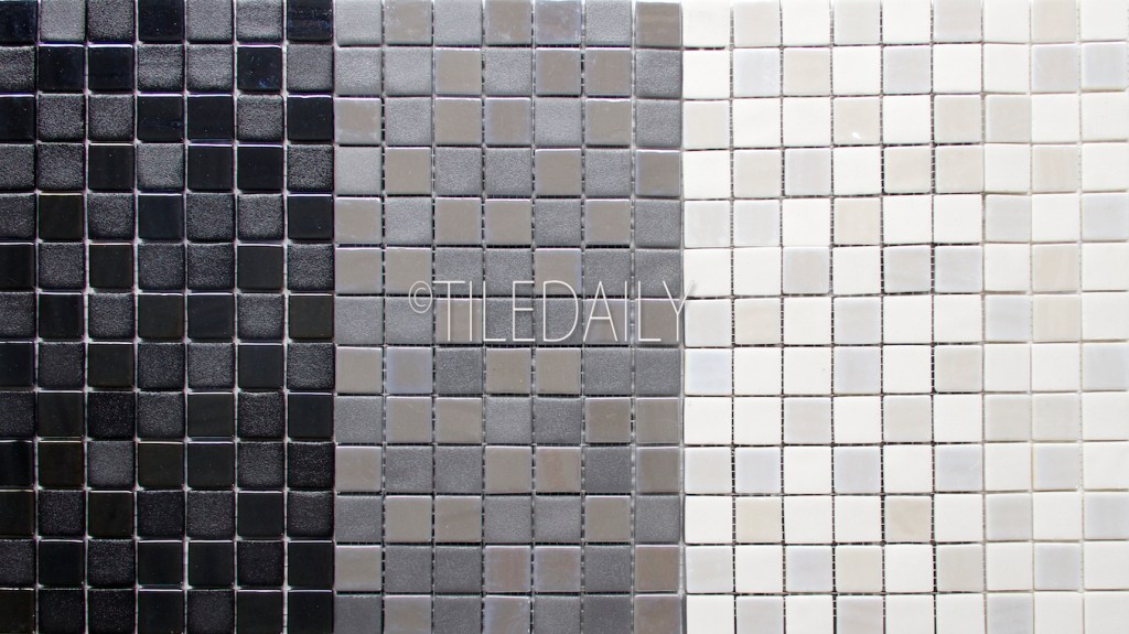 Iridium Square Glass Mosaic, 3&nbsp;Colors