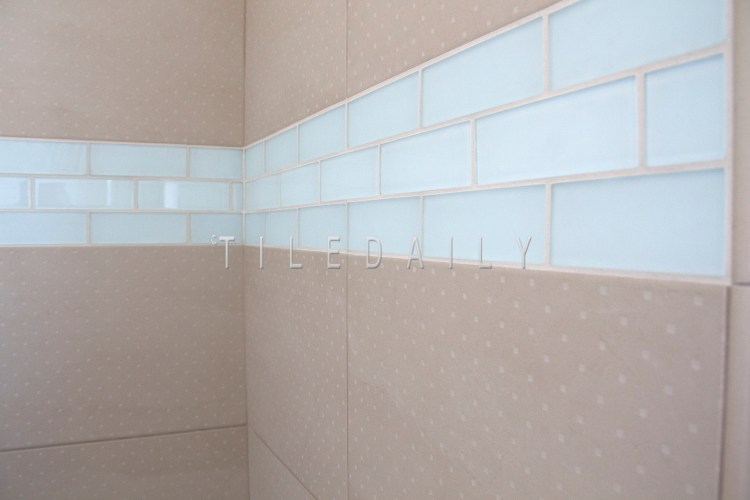 P0037LBG - 12x24 Square Dots Porcelain Tile, Light Beige