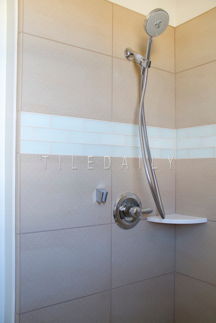 P0037LBG - 12x24 Square Dots Porcelain Tile, Light Beige