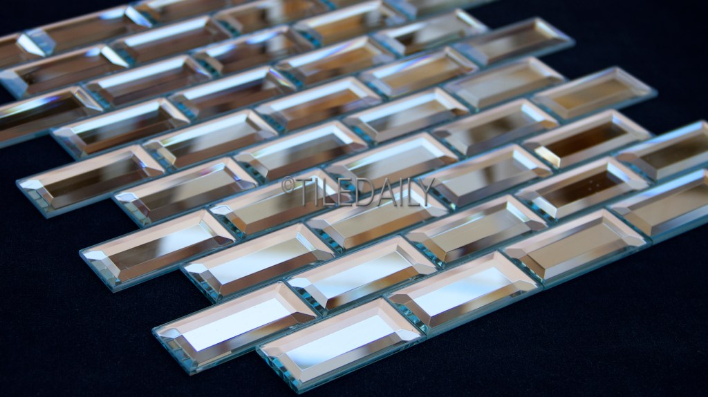 Mirror Beveled Brick Glass&nbsp;Mosaic
