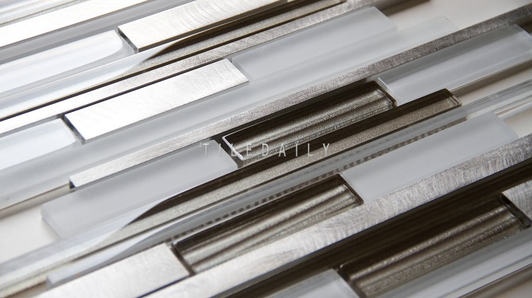 Alumina random bars glass mosaic