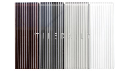 GM0132 - 4x12 Striped Subway Glass Tile, 4 Colors