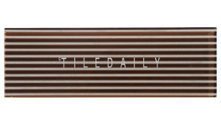 Brown Striped Subway Tile, GM0132BN, TileDaily
