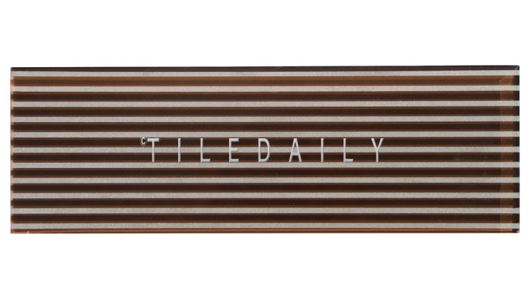 Brown Striped Subway Tile, GM0132BN, TileDaily