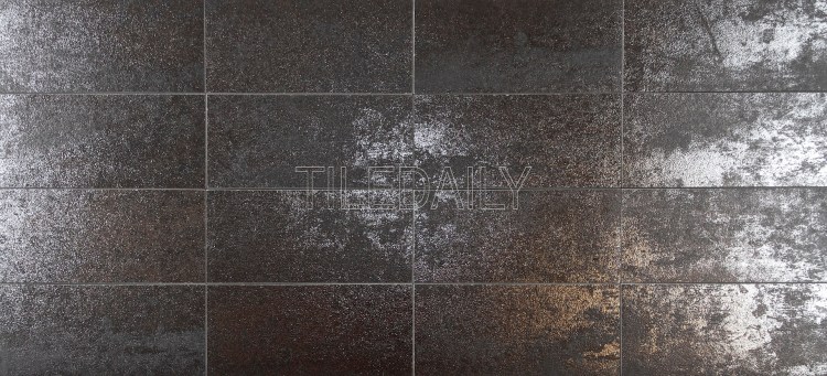 Rustic Iron Metallic Subway Porcelain Tile Available in 3x6 and 4x12 Subway Size - TileDaily