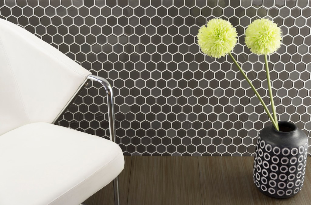 Hexagon Glass Mosaic, 5&nbsp;Colors