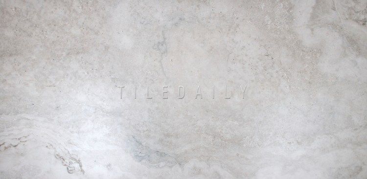 P0100LGY - 18"x 36" Light Grey Travertine Porcelain Tile, TileDaily