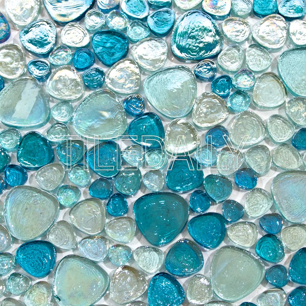 Iridescent Pebble Glass&nbsp;Mosaic