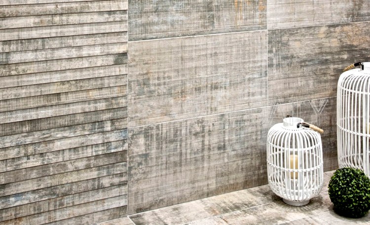 Barn wood porcelain tile from TileDaily.