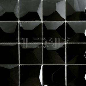 Essence 3D iridescent Glass Mosaic Tile