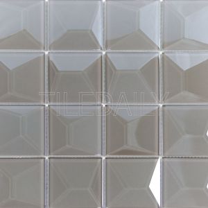 Essence 3D iridescent Glass Mosaic Tile