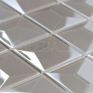 Essence 3D iridescent Glass Mosaic Tile