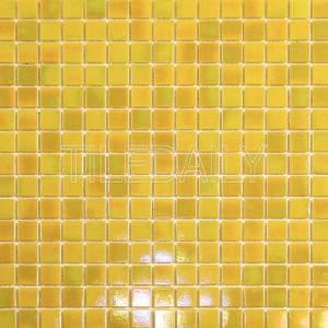 Iridescent Opaque Glass Mosaic Tile Wall Art and Water Pool Fountain