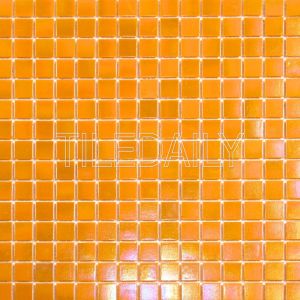 Iridescent Opaque Glass Mosaic Tile Wall Art and Water Pool Fountain
