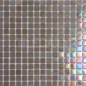 Iridescent Opaque Glass Mosaic Tile Wall Art and Water Pool Fountain