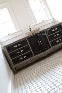 White Octagon Porcelain Mosaic With Light Grey Insert