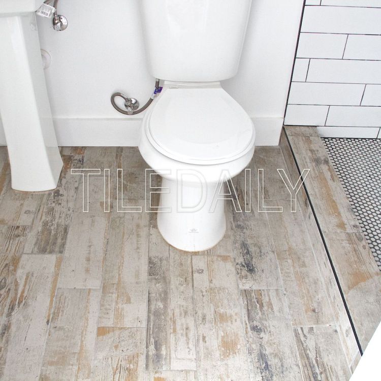 6x24 Rustic Wood Porcelain Tile, Light Beige