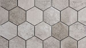 Cement Texture Hexagon Porcelain Mosaic Tile