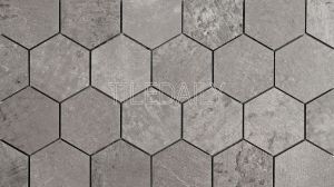 Cement Texture Hexagon Porcelain Mosaic Tile