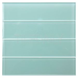 Aqua Green Glass Subway Tile Kitchen Backsplash Shower Wall